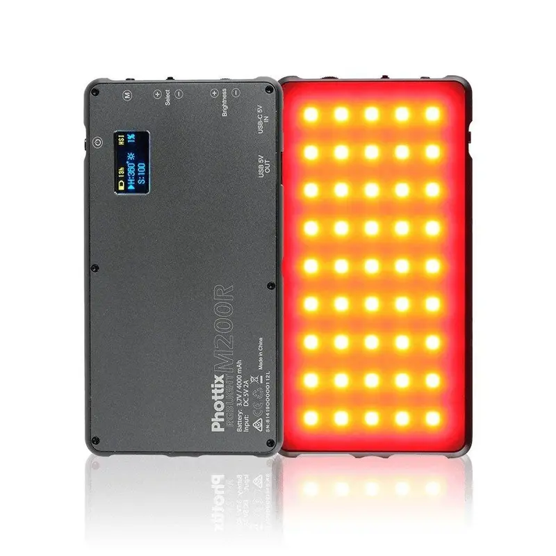 Phottix M200R RGB LED Light & Powerbank (4000mAh)