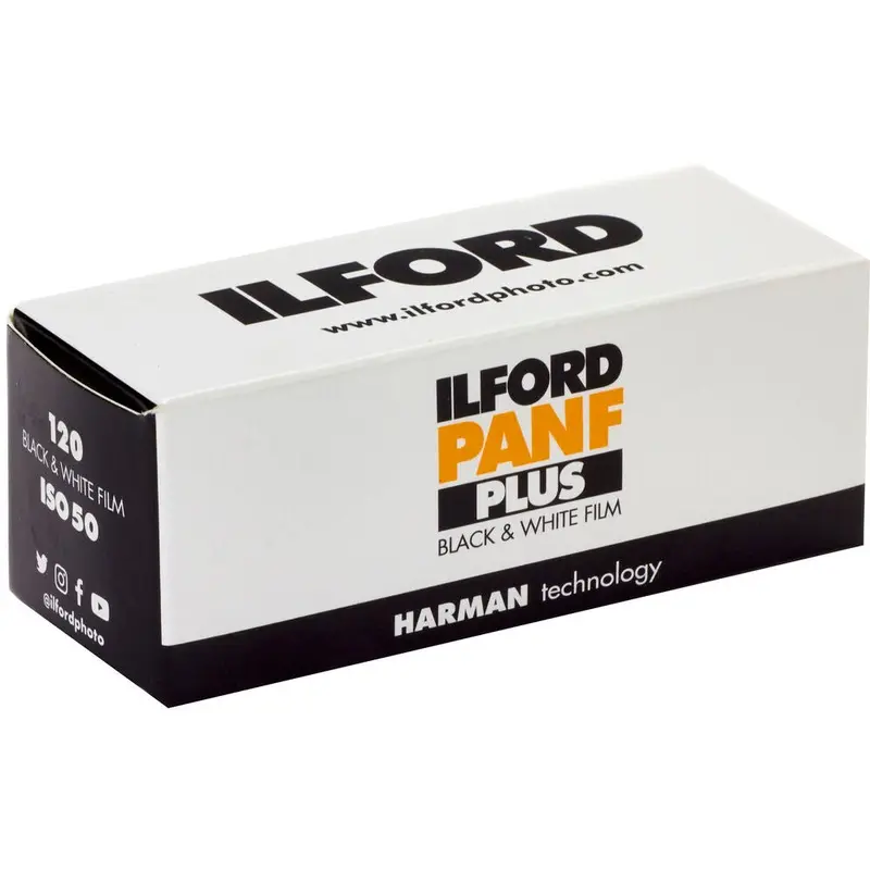 lford Pan F Plus 50 Black & White 120 Roll Film