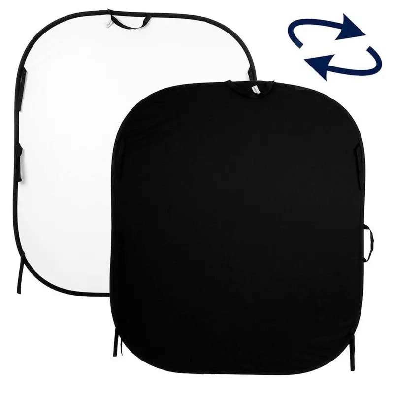 Manfrotto Plain Collapsible Background 1.8 x 2.75m Black/White