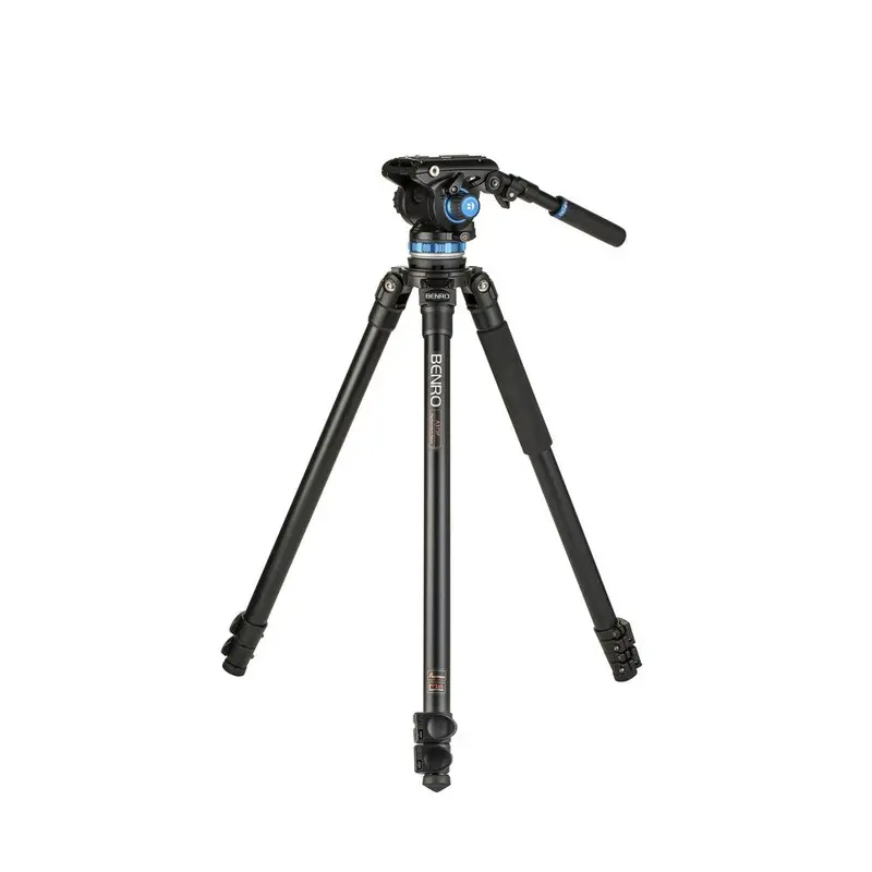 Benro A373F Aluminium Video Tripod with S6PRO Video Head and 75mm Half Ball