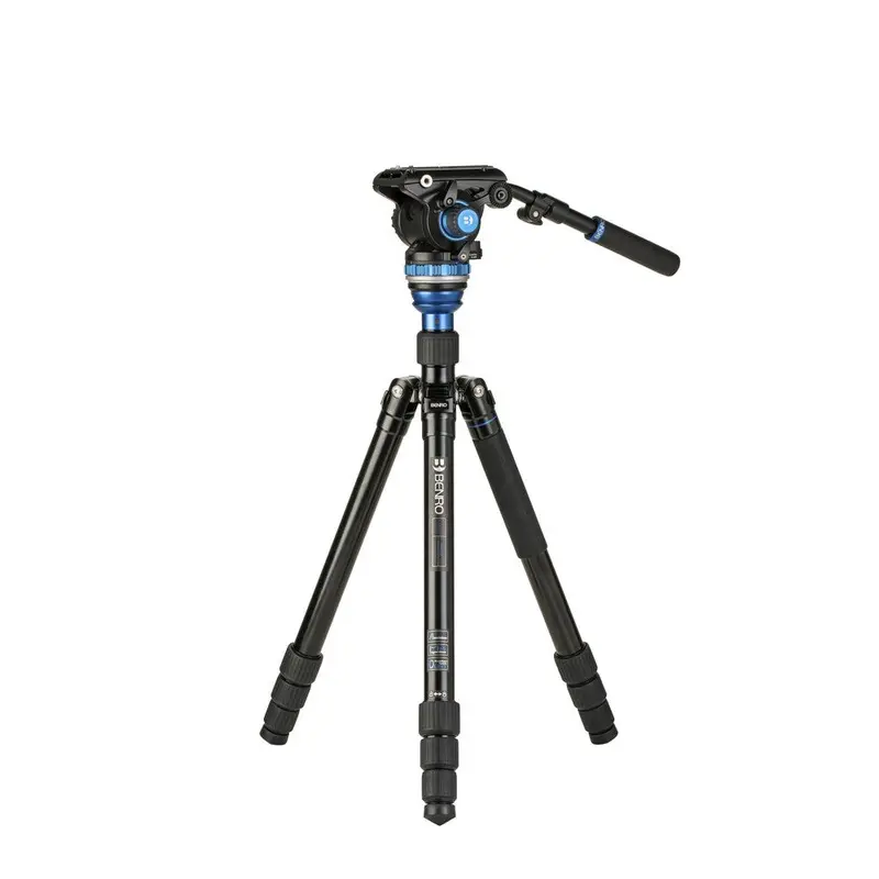 Benro Aero A3883 Aluminium Travel Tripod with Levelling Column and S6PRO Video Head