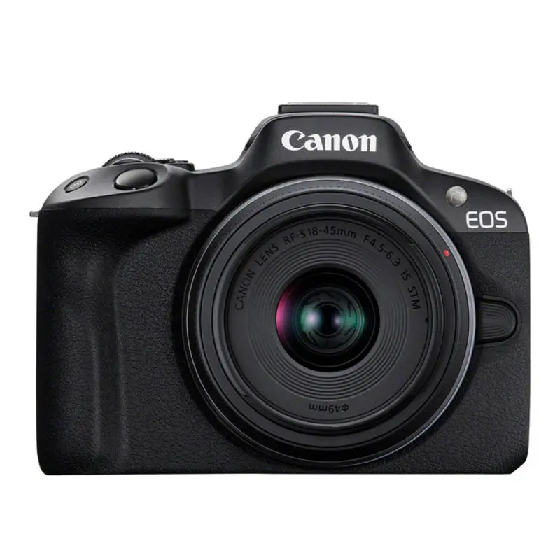 Canon EOS R50 with RF-S 18-45mm Lens Black