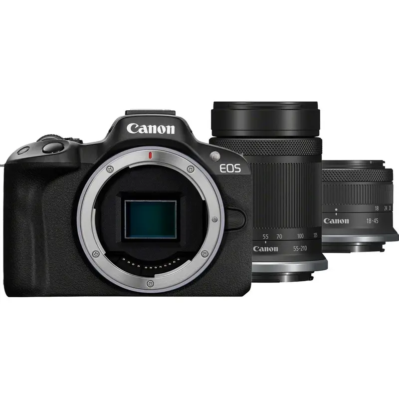 Canon EOS R50 with RF-S 18-45mm & RF-S 55-210mm Lens Kit
