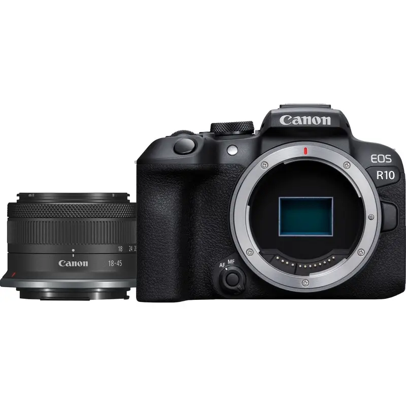 Canon EOS R10 with RF-S 18-45mm f/4.5-6.3 IS STM Lens Kit