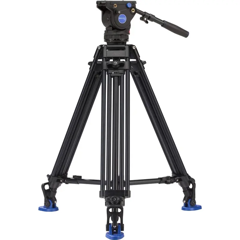 Benro A673TMM Dual-Stage Aluminium Video Tripod with BV6 Video Head and 75mm Bowl