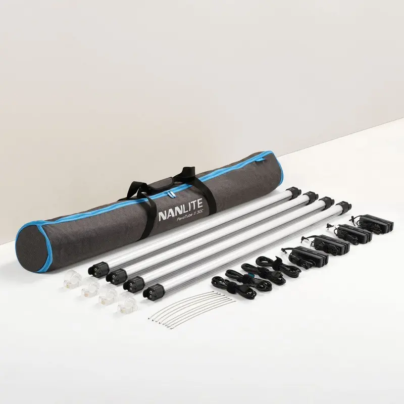 Nanlite PavoTube II 30C RGBWW LED Tube 4 Light Kit