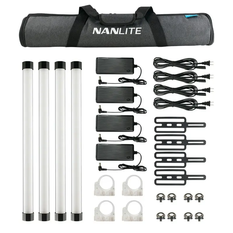 Nanlite PavoTube II 15X 2ft RGBWW LED Pixel Tubelight Four Light Kit