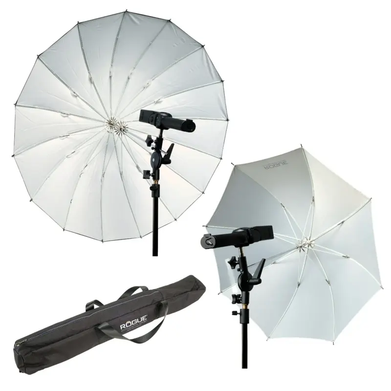 Rogue Umbrella Travel Kit (38 with Diuser + 32 Shoot Thru)