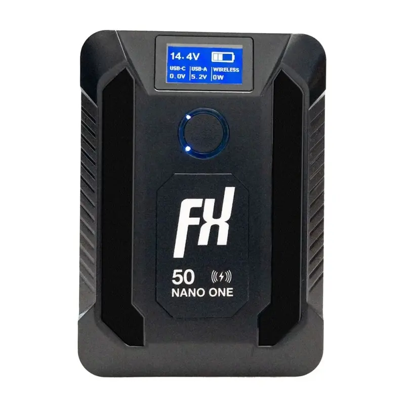 FXLION Nano One 14.8V 50Wh V-Mount Battery with USB & Wireless Charging