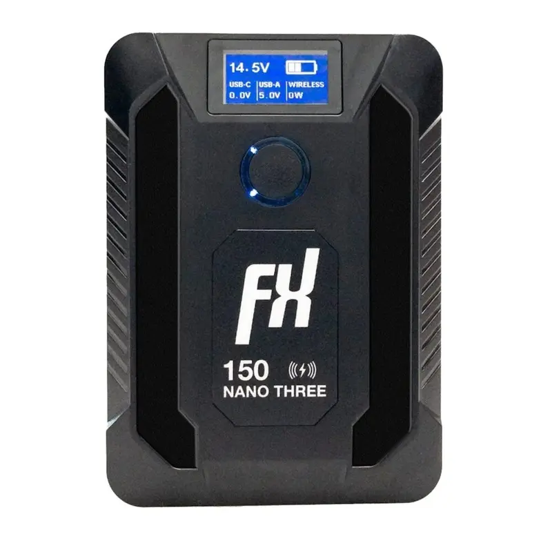 FXLION Nano Three 14.8V 150Wh V-Mount Battery with USB & Wireless Charging