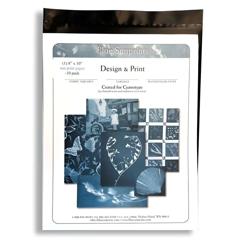 Firstcall Cyanotype Printing-Out Sun Print Paper 8x10" Pack of 10