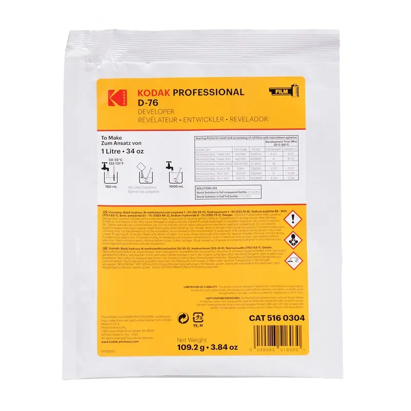 Kodak D-76 Developer Powder 1L