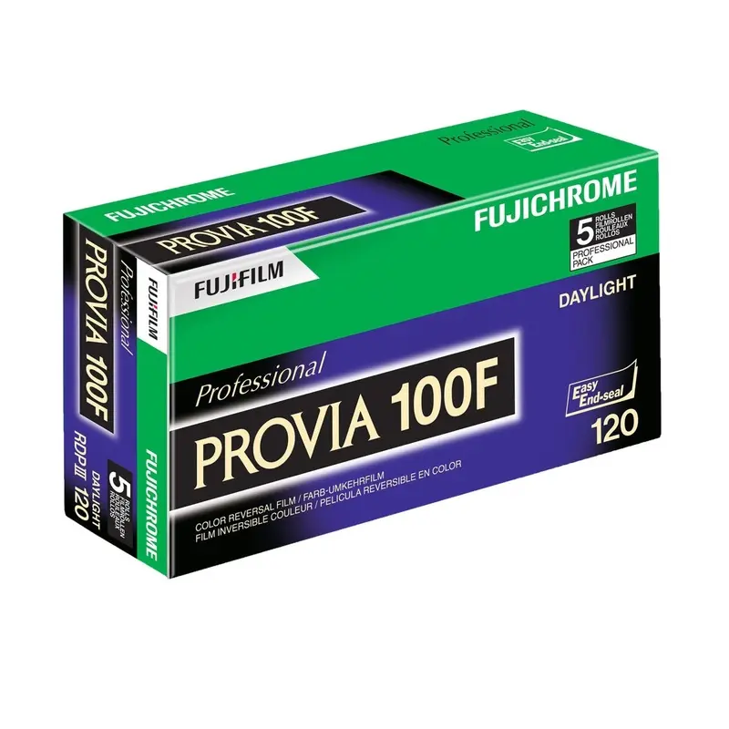 Fujifilm Provia 100F Colour Positive 120 Roll Slide Film (5-Pack)