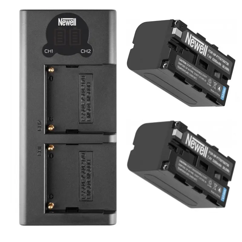 Newell 1x DL-USB-C Charger and 2x NP-F770 Batteries for Sony Set