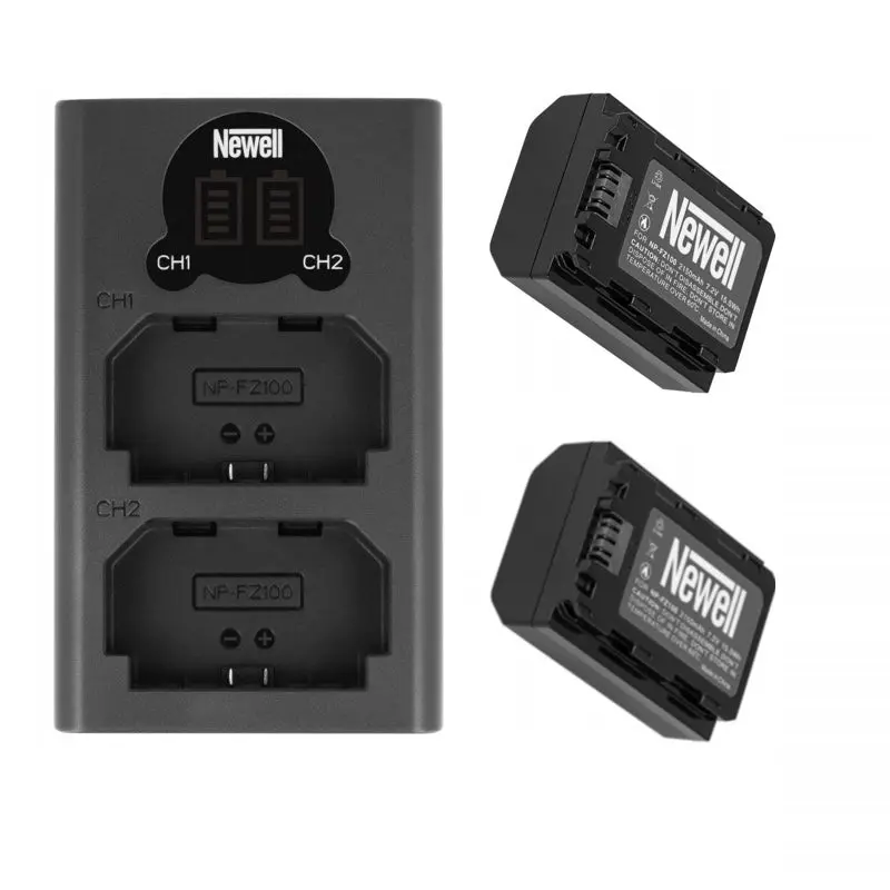 Newell 1x DL-USB-CCcharger and 2x NP-FZ100 Batteries for Sony Set