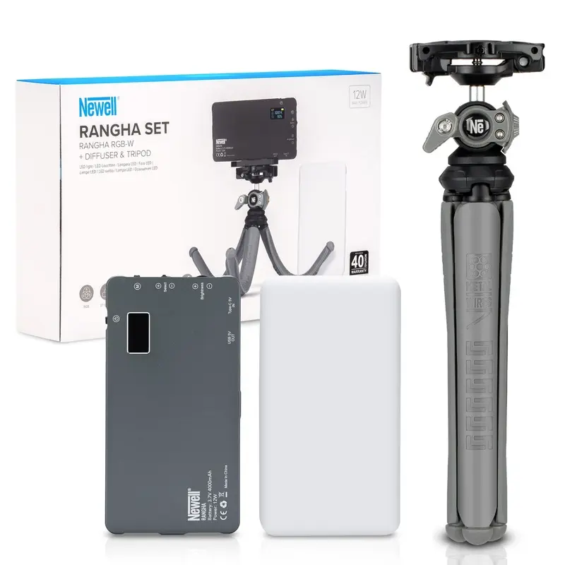 Newell Rangha RGB-W LED Dual Set with Diffuser and Tripod