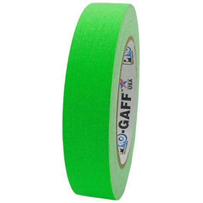 Pro Gaff Flourescent Cloth Tape Green 24mm x 22.9m