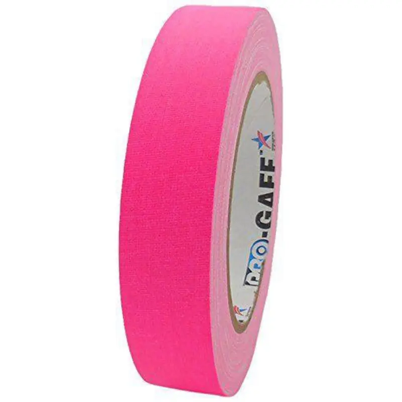 Pro Gaff Flourescent Cloth Tape Pink 24mm x 22.9m