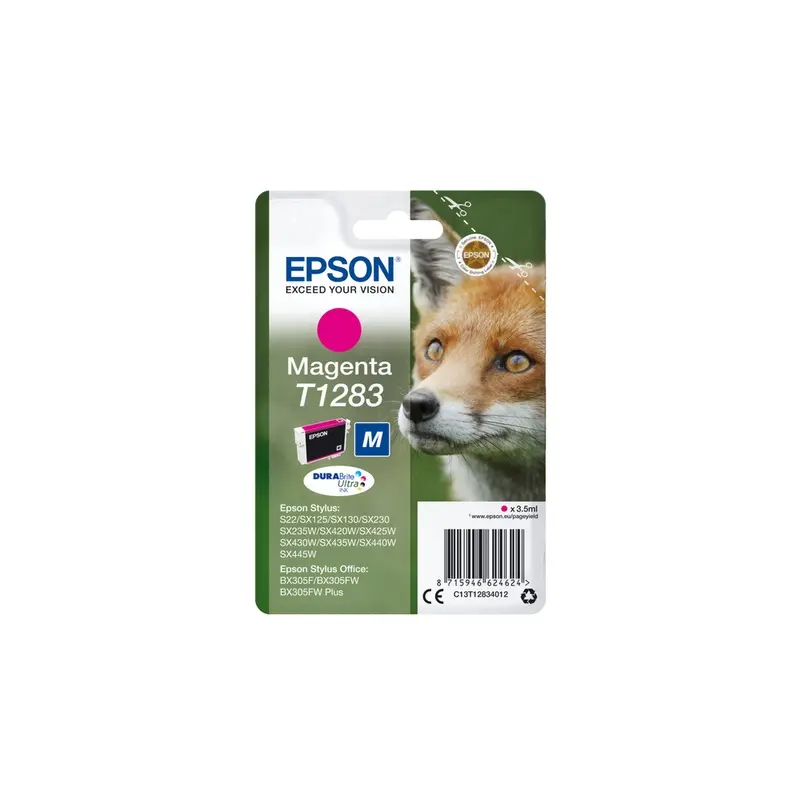Epson T1283 Fox DURABrite Ultra Single Ink Cartridge - Magenta