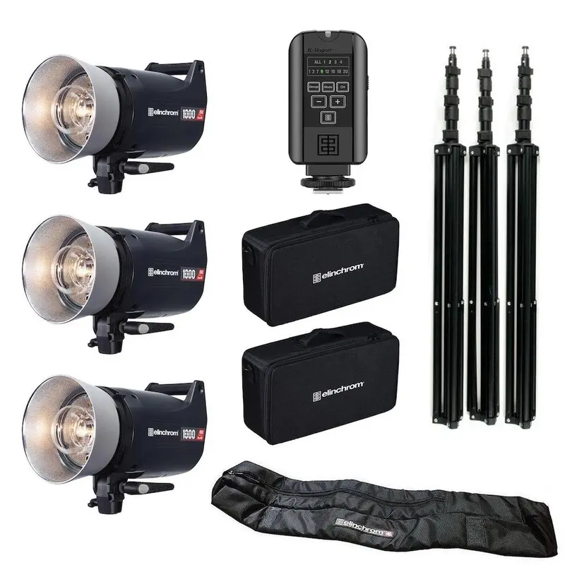 Elinchrom ELC Pro HD 1000/1000/1000 Three Head Set To Go