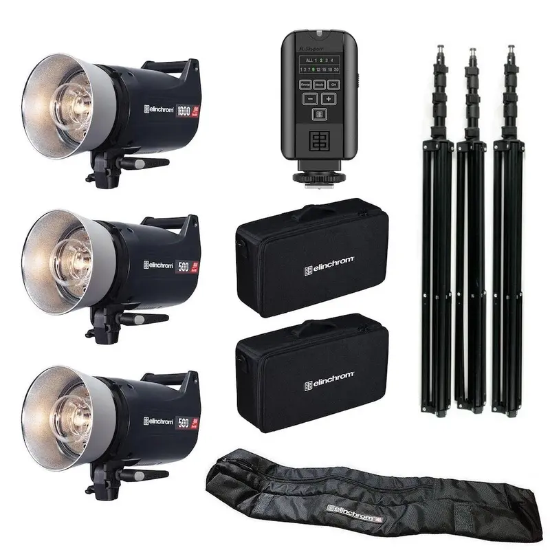 Elinchrom ELC Pro HD 1000/500/500 Three Head Set To Go