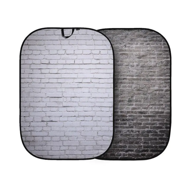 Manfrotto Urban Background 1.5x2.1m Painted White/Industrial Grey Brick