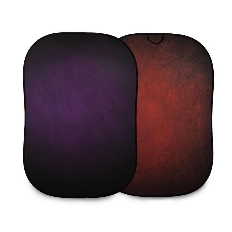 Manfrotto Vintage Collapsible Background 1.5x2.1m Aubergine/Crimson