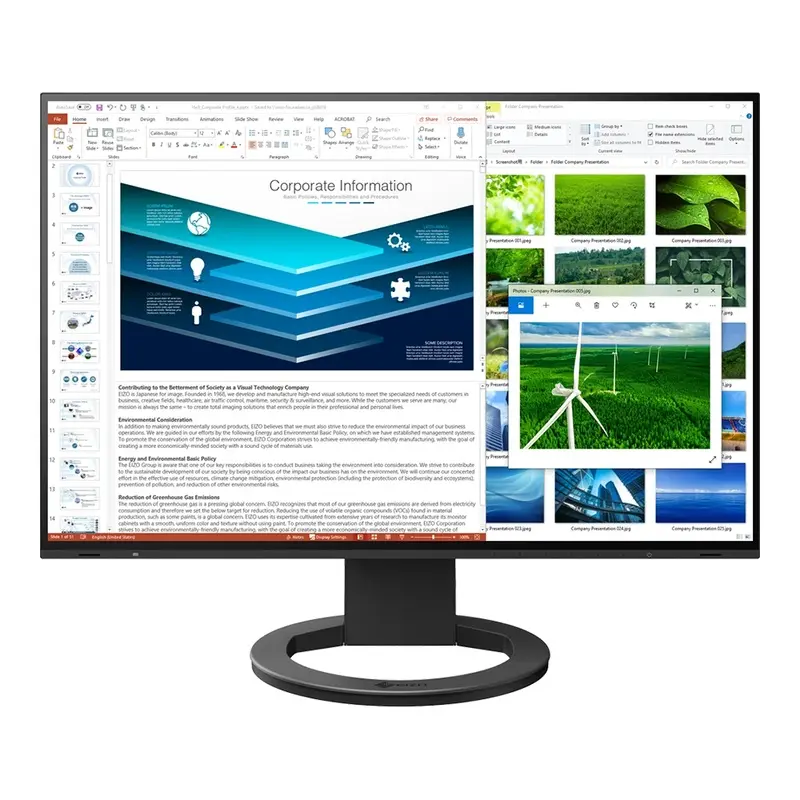 EIZO FlexScan EV2485-BK 24 Inch Full HD Monitor - Black