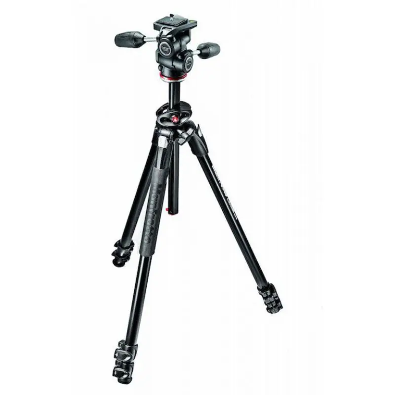 Manfrotto 290 Dual Aluminium Tripod and 3-Way Head Kit