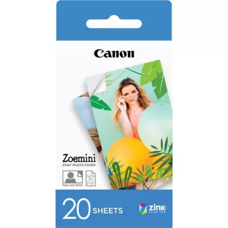 Canon Zoemini Zink 2"x3" Photo Paper (20 Sheets or 50 Sheets)