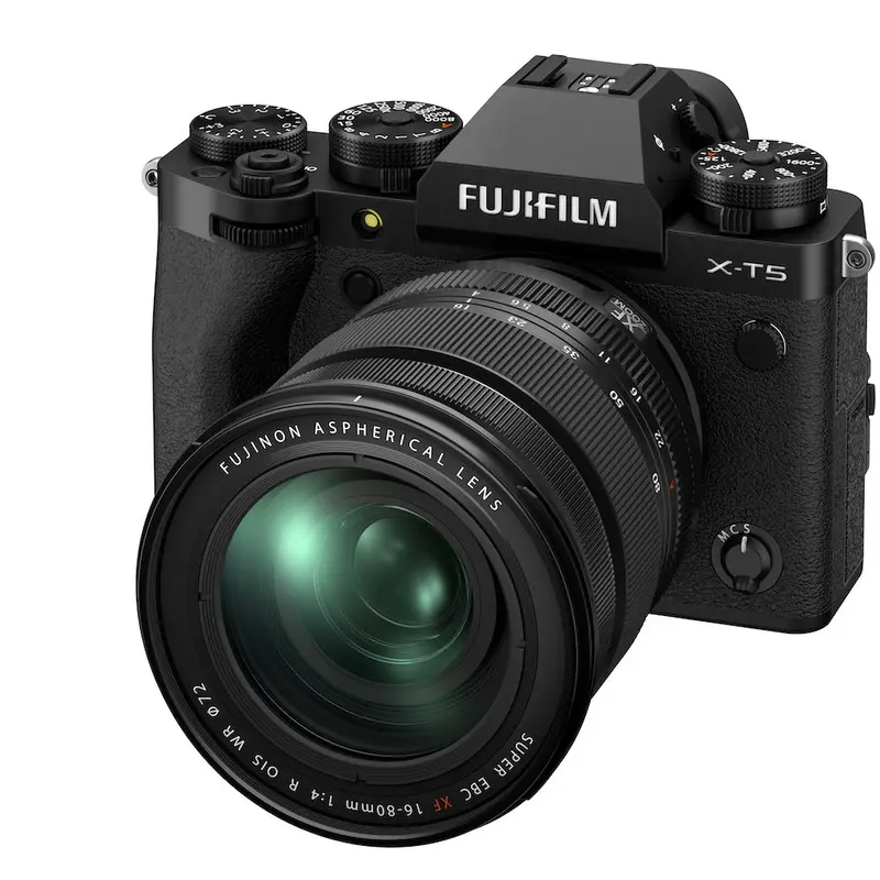 Fujifilm X-T5 Kit with XF 16-80mm f/4.0 OIS WR Lens Black