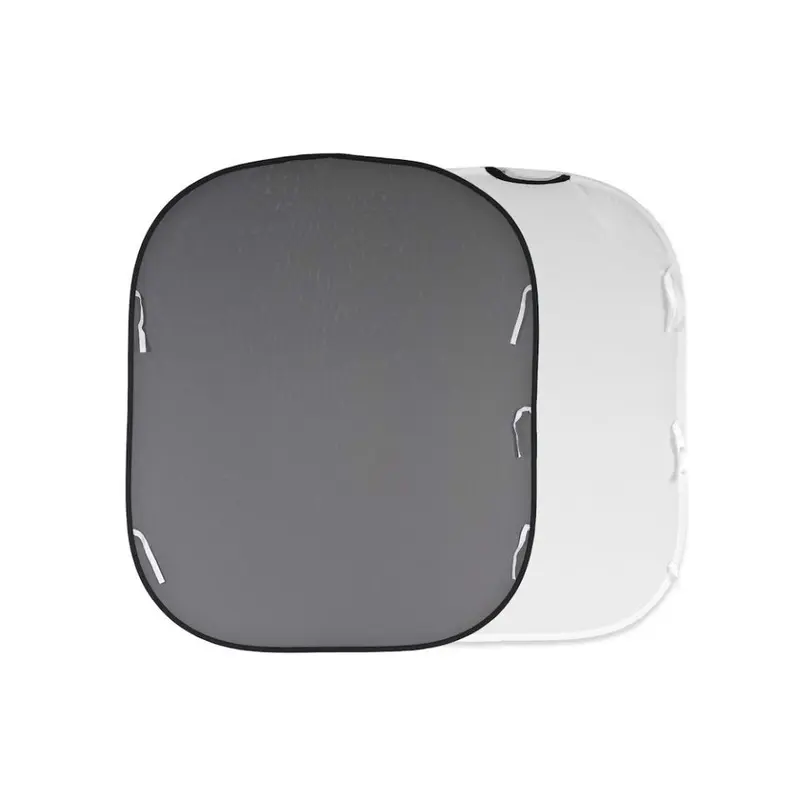 Manfrotto Plain Collapsible Background 1.5 x 1.8m White/Mid Grey