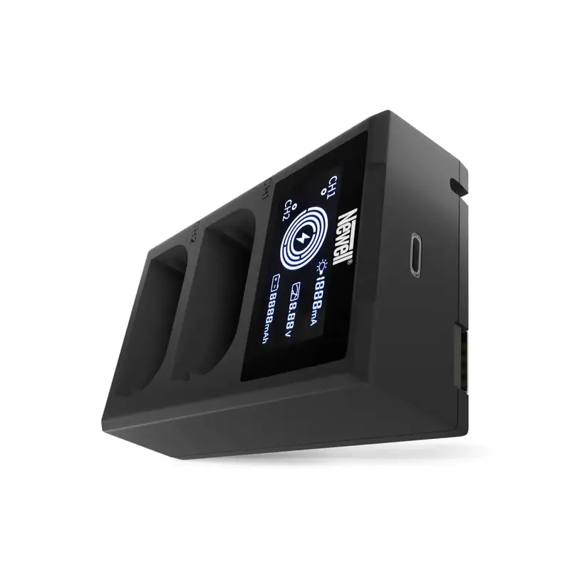 Newell FDL-USB-C Dual Channel Charger for Canon LP-E6 Battery