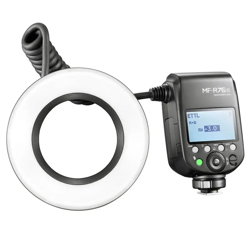 Godox MF-R76C On-Camera TTL Macro Ring Flash for Canon