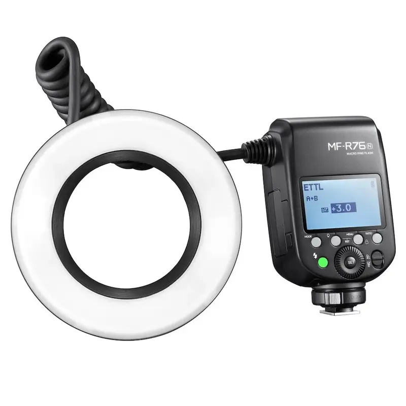 Godox MF-R76N On-Camera TTL Macro Ring Flash for Nikon