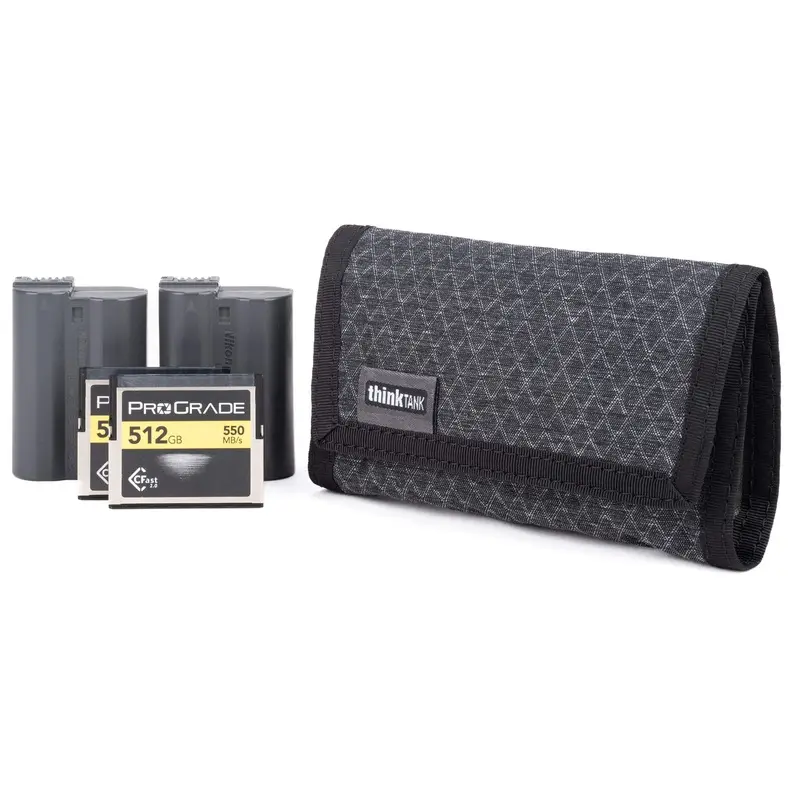Think Tank Cards & Power V2 Memory Card & Battery Wallet Slate Black