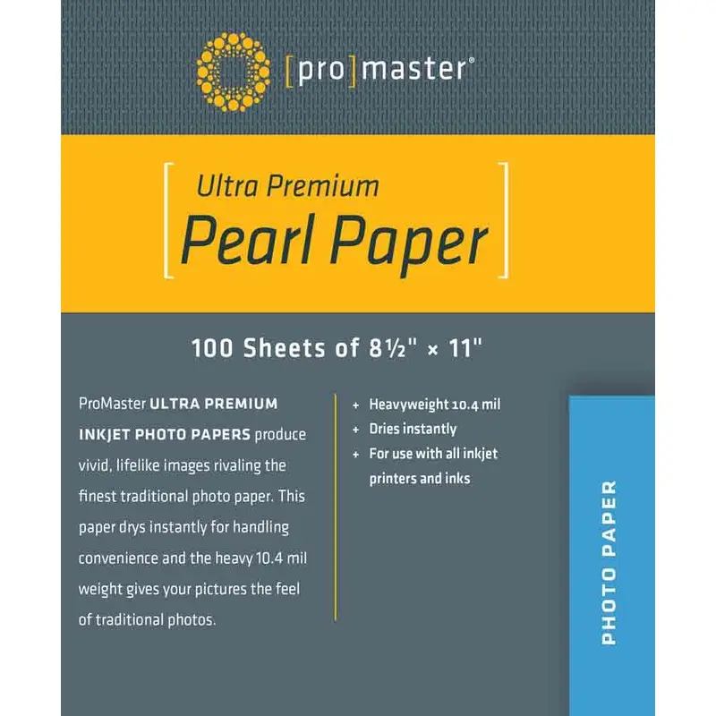 Promaster Pearl Paper 8.5x11 | 100 Sheets