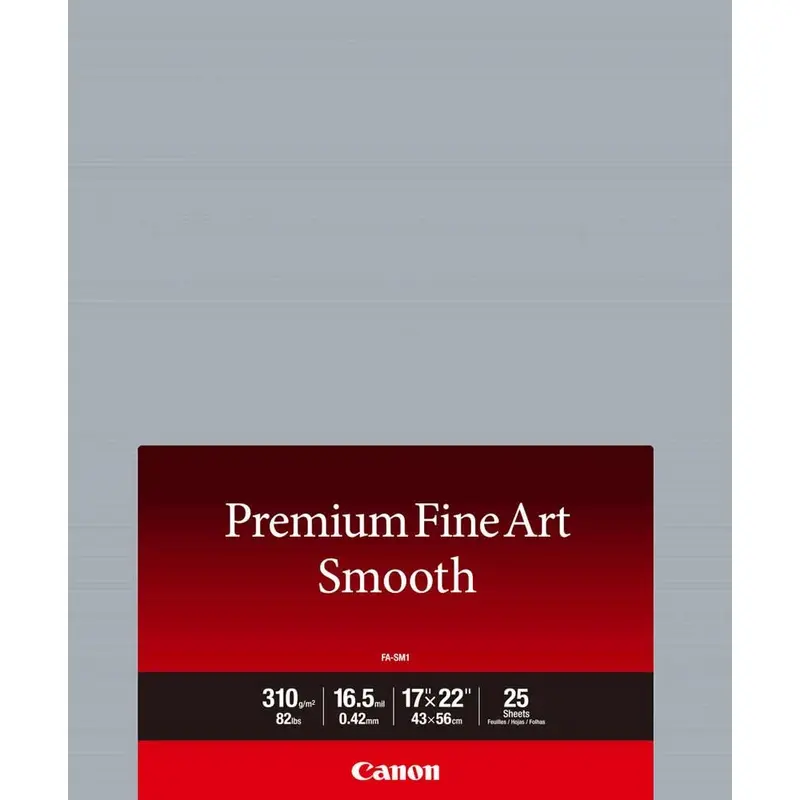 Canon Photo Paper Premium Fine Art Smooth 17x22 | 25 Sheets