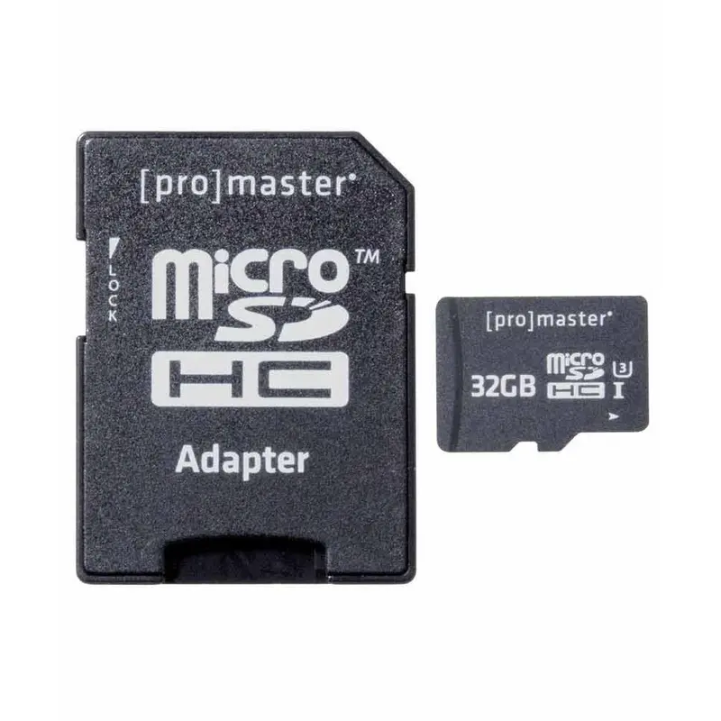 Promaster 32GB SDHC 32GB Micro SD C10 V10 Memory Card