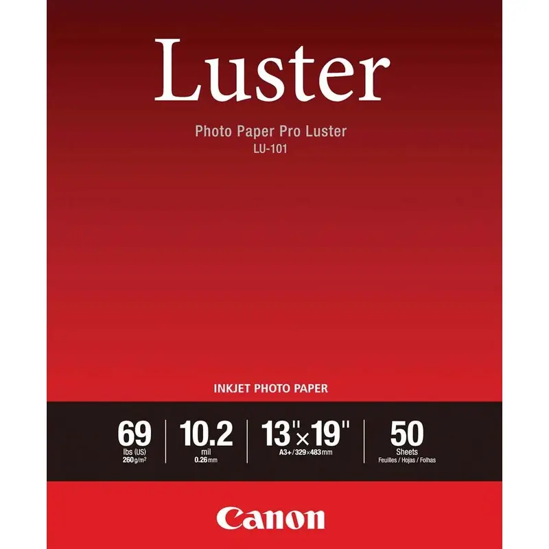 Canon Photo Paper Pro Luster 13x19 | 50 Sheets