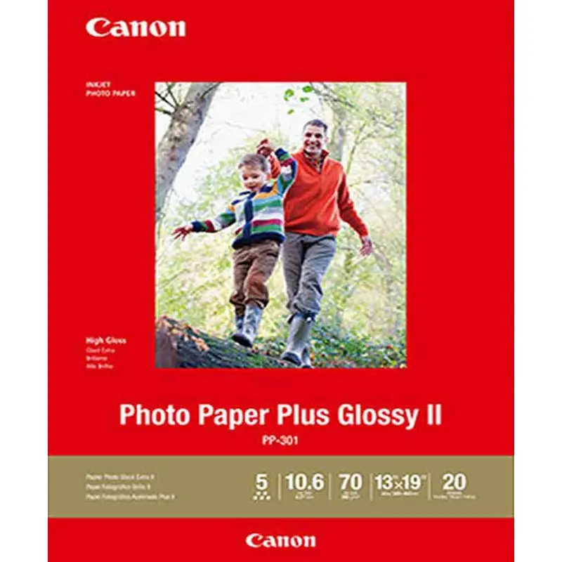 Canon Photo Paper Plus Glossy II 13x19 | 20 Sheets