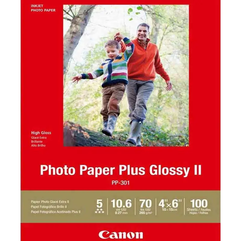 Canon Photo Paper Plus Glossy II II 4x6 | 100 Sheets