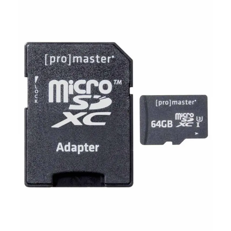 Promaster 64GB Micro SD C10 V30 Memory Card