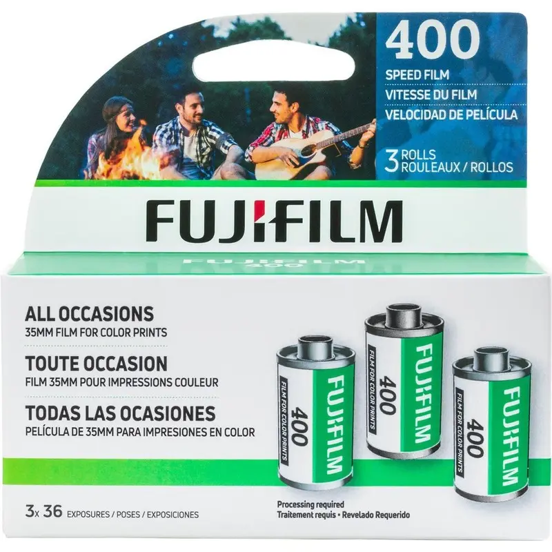 Fujifilm 400 Color Negative 35mm Film | 36 Exposure 3 Pack