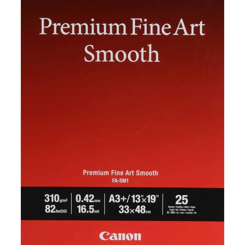 Canon Photo Paper Premium Fine Art Smooth 13x19 | 25 Sheets