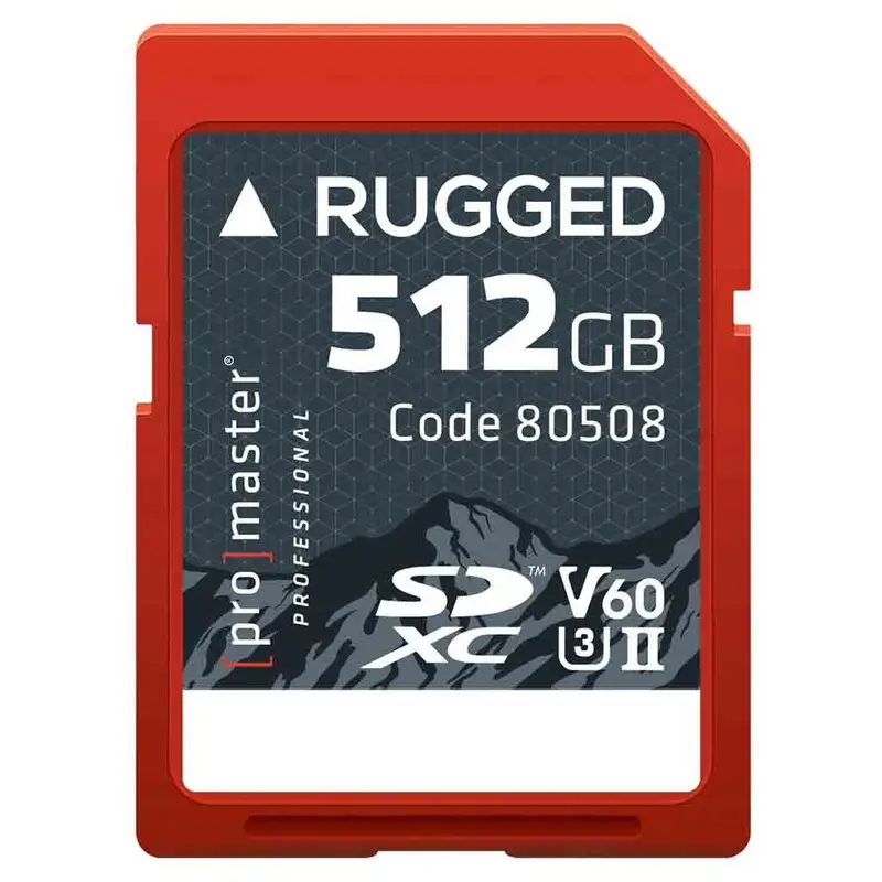 Promaster 512GB Rugged UHS-II SDXC V60 Memory Card