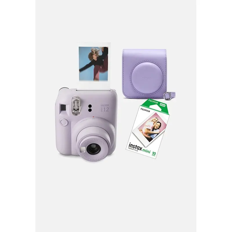 Instax Cam mini 12 Lilac Purple Kit 3 (cam, 1 film, case)