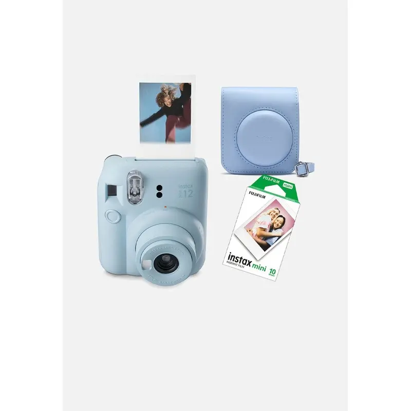 Instax Cam mini 12 Pastel Blue Kit 3 (cam, 1 film, case)