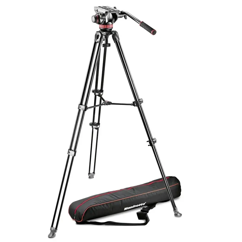 Manfrotto MVK502AM-1 502 fluid video head&MVT502AM alu twin leg tripod