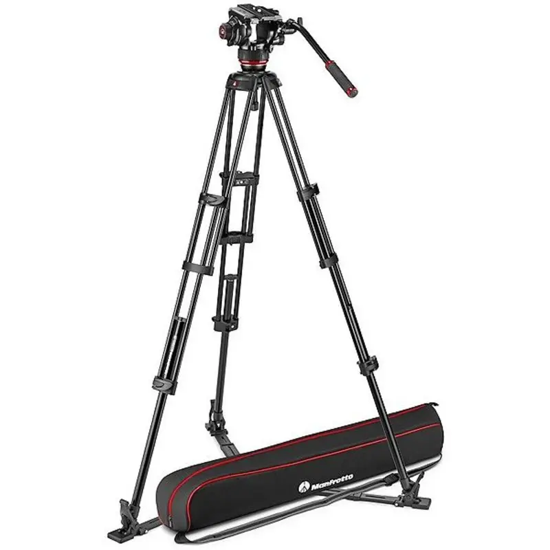 Manfrotto MVK504XTWINGA Video Kit 504X Head + Alu Twin Leg GS Tripod + Padded Bag